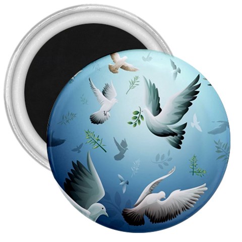 Animated Nature Wallpaper Animated Bird 3  Magnet from ArtsNow.com Front