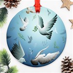 Animated Nature Wallpaper Animated Bird Ornament (Round)