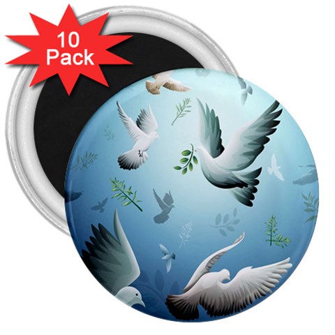 Animated Nature Wallpaper Animated Bird 3  Magnet (10 pack) from ArtsNow.com Front