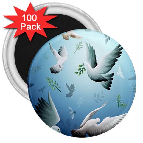 Animated Nature Wallpaper Animated Bird 3  Magnet (100 pack) from ArtsNow.com Front