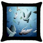 Animated Nature Wallpaper Animated Bird Throw Pillow Case (Black)