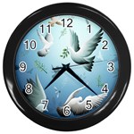 Animated Nature Wallpaper Animated Bird Wall Clock (Black)