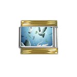 Animated Nature Wallpaper Animated Bird Gold Trim Italian Charm (9mm)