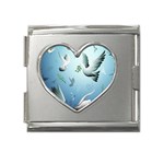Animated Nature Wallpaper Animated Bird Mega Link Heart Italian Charm (18mm)
