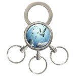 Animated Nature Wallpaper Animated Bird 3-Ring Key Chain