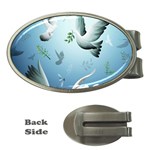 Animated Nature Wallpaper Animated Bird Money Clip (Oval)