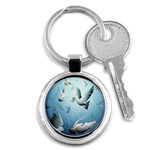 Animated Nature Wallpaper Animated Bird Key Chain (Round)