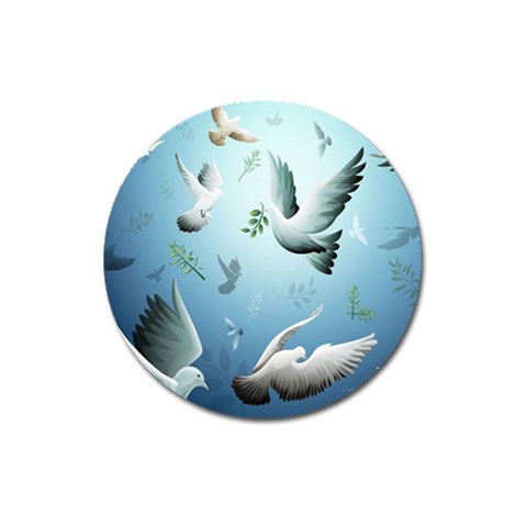 Animated Nature Wallpaper Animated Bird Magnet 3  (Round) from ArtsNow.com Front