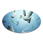 Animated Nature Wallpaper Animated Bird Magnet (Oval)