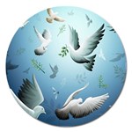Animated Nature Wallpaper Animated Bird Magnet 5  (Round)