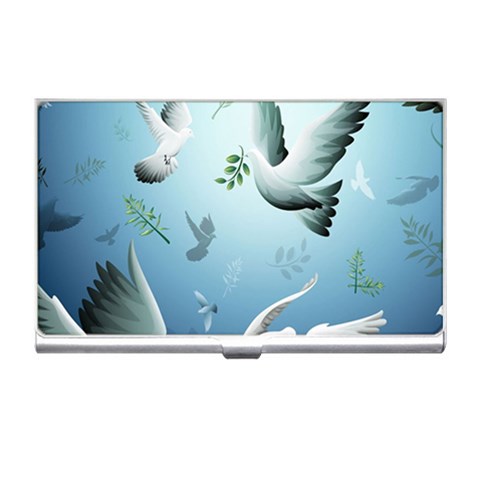 Animated Nature Wallpaper Animated Bird Business Card Holder from ArtsNow.com Front