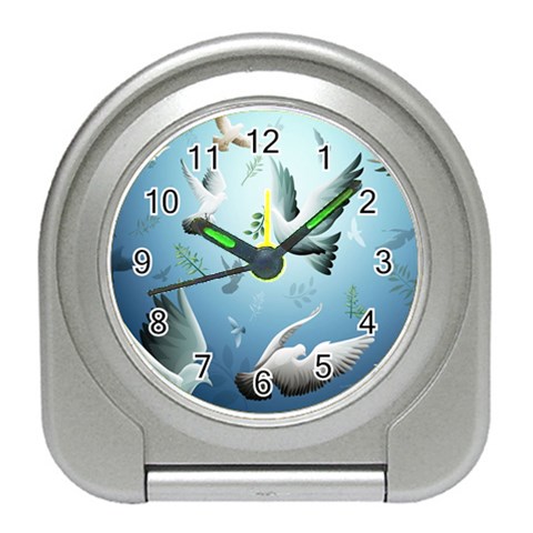 Animated Nature Wallpaper Animated Bird Travel Alarm Clock from ArtsNow.com Front