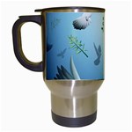 Animated Nature Wallpaper Animated Bird Travel Mug (White)