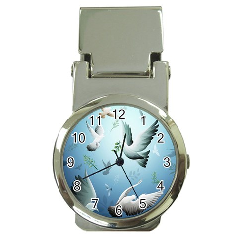 Animated Nature Wallpaper Animated Bird Money Clip Watch from ArtsNow.com Front