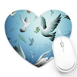 Animated Nature Wallpaper Animated Bird Heart Mousepad