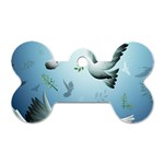 Animated Nature Wallpaper Animated Bird Dog Tag Bone (One Side)