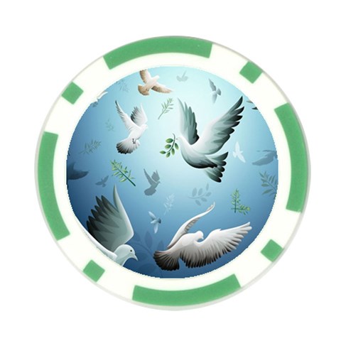 Animated Nature Wallpaper Animated Bird Poker Chip Card Guard from ArtsNow.com Front