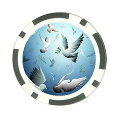 Animated Nature Wallpaper Animated Bird Poker Chip Card Guard from ArtsNow.com Front