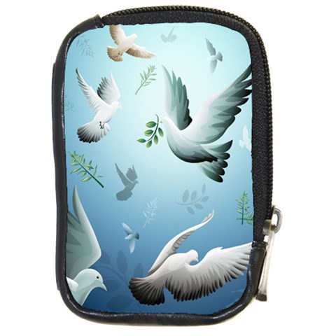 Animated Nature Wallpaper Animated Bird Compact Camera Leather Case from ArtsNow.com Front
