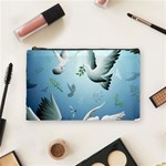 Animated Nature Wallpaper Animated Bird Cosmetic Bag (Medium)