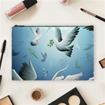 Animated Nature Wallpaper Animated Bird Cosmetic Bag (Large)