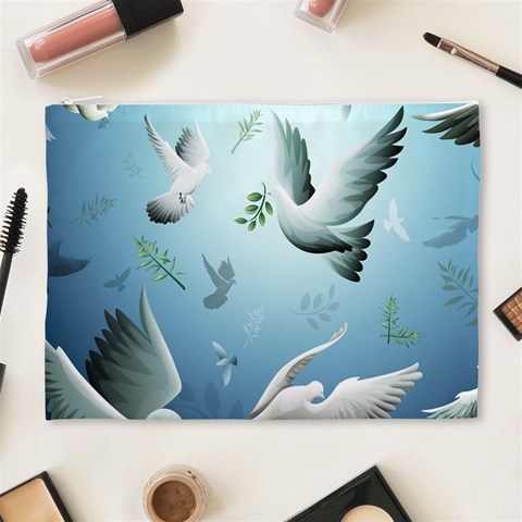 Animated Nature Wallpaper Animated Bird Cosmetic Bag (XL) from ArtsNow.com Front