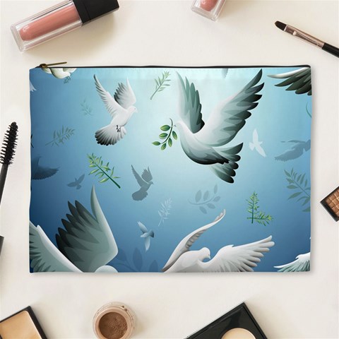 Animated Nature Wallpaper Animated Bird Cosmetic Bag (XL) from ArtsNow.com Front
