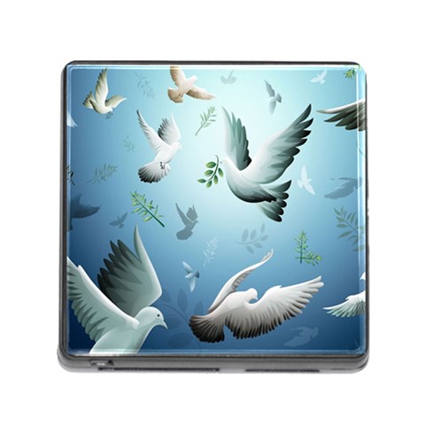 Animated Nature Wallpaper Animated Bird Memory Card Reader (Square) from ArtsNow.com Front