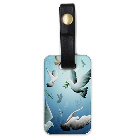 Animated Nature Wallpaper Animated Bird Luggage Tag (one side) from ArtsNow.com Front