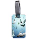 Animated Nature Wallpaper Animated Bird Luggage Tag (two sides)