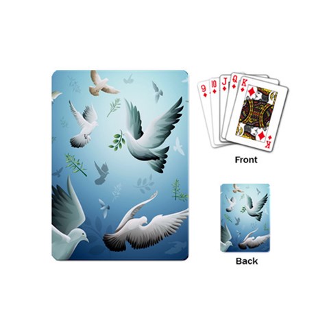 Animated Nature Wallpaper Animated Bird Playing Cards (Mini) from ArtsNow.com Back