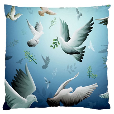 Animated Nature Wallpaper Animated Bird Large Cushion Case (One Side) from ArtsNow.com Front
