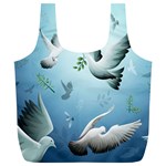 Animated Nature Wallpaper Animated Bird Full Print Recycle Bag (XL)