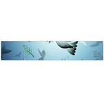 Animated Nature Wallpaper Animated Bird Flano Scarf (Large)