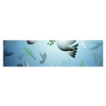 Animated Nature Wallpaper Animated Bird Satin Scarf (Oblong)