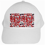 Another Monster Pattern White Cap