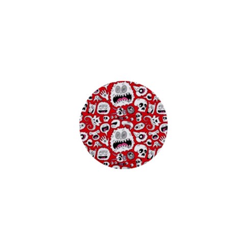 Another Monster Pattern 1  Mini Button from ArtsNow.com Front