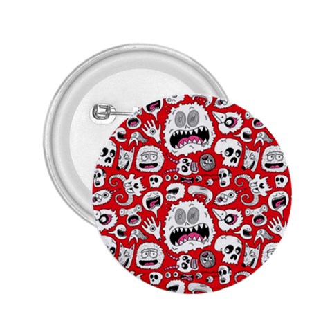 Another Monster Pattern 2.25  Button from ArtsNow.com Front
