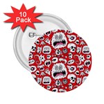 Another Monster Pattern 2.25  Button (10 pack)