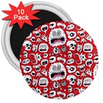 Another Monster Pattern 3  Magnet (10 pack)