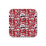 Another Monster Pattern Rubber Square Coaster (4 pack)