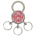 Another Monster Pattern 3-Ring Key Chain