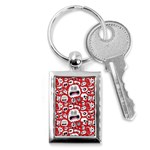Another Monster Pattern Key Chain (Rectangle)