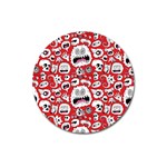 Another Monster Pattern Magnet 3  (Round)