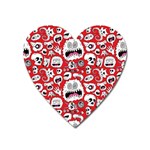 Another Monster Pattern Magnet (Heart)