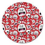 Another Monster Pattern Magnet 5  (Round)