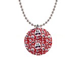 Another Monster Pattern 1  Button Necklace