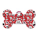 Another Monster Pattern Dog Tag Bone (One Side)