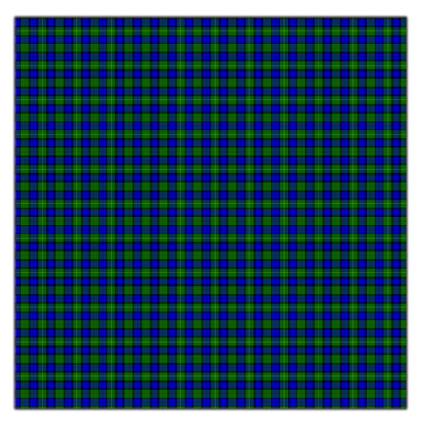 Farquharson Tartan Large Satin Scarf (Square) from ArtsNow.com Front