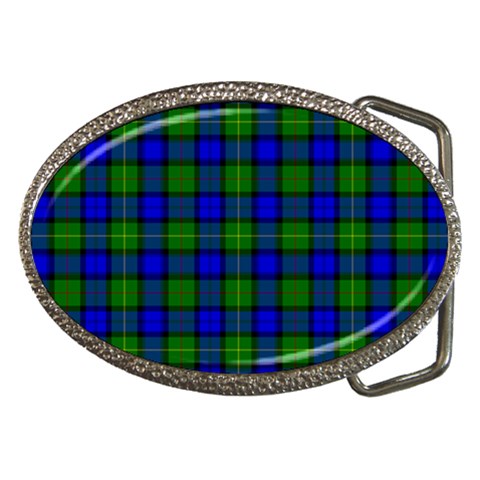 Farquharson Tartan Belt Buckle from ArtsNow.com Front